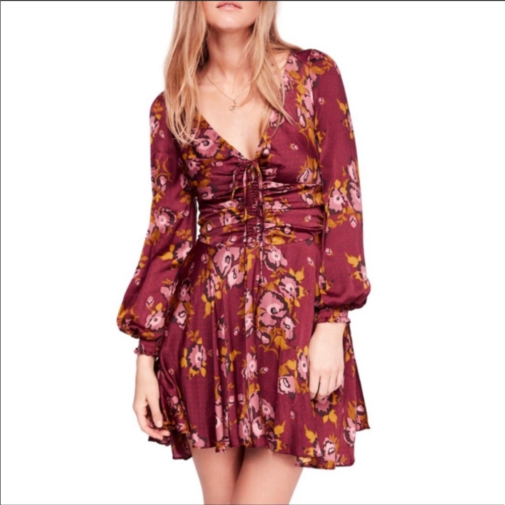 Free People Morning Light Boho Floral Dress 10